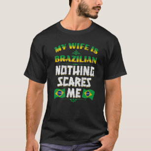 T-shirt Mens Ma Femme Est Brésilienne Patrimoine Racines B