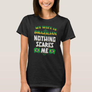 T-shirt Mens Ma Femme Est Brésilienne Patrimoine Racines B