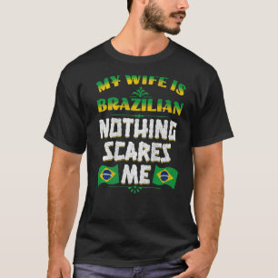 T-shirt Mens Ma Femme Est Brésilienne Patrimoine Racines B