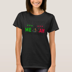 T-shirt Mens Ma Femme Est Mexicaine Drapeau Racines Mexiqu