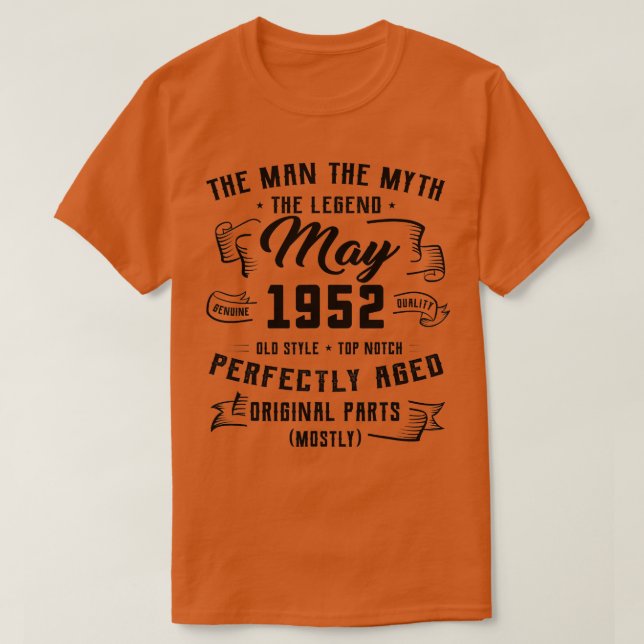 T-shirt Mens Man Myth Legend (Design devant)
