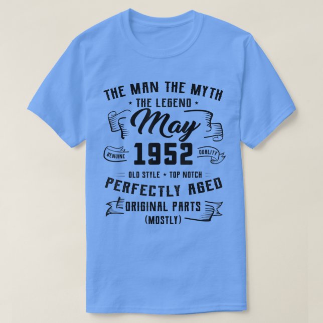 T-shirt Mens Man Myth Legend (Design devant)
