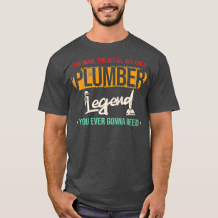 T-shirt Mens Man Myth Legend Plumber