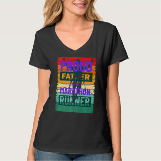 T-shirt Mens Marathon Coureurs Fier Père Vintage Retro