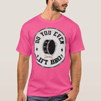 T-shirt Mens Marching Bass Drum Funny Drummer Cadeau