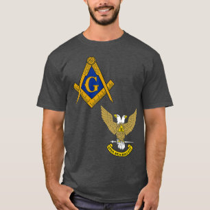T-shirt Mens Mason Scottish Rite Split T Masonic Tee