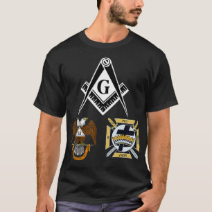 T-shirt Mens Mason Scottish York Rite T Shirt Masonic Tee 