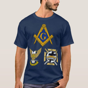 T-shirt Mens Mason Scottish York Rite Tee Masonic 32e