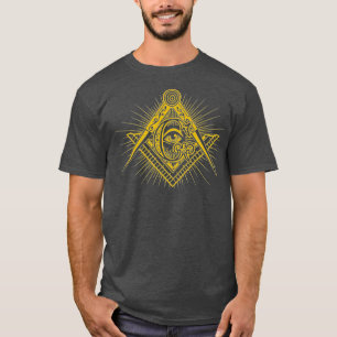 T-shirt Mens Masonic Cadeaux Freemason Pour Hommes Carré 