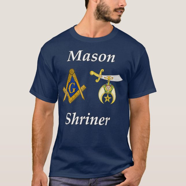 T-shirt Mens Masonic Shriner Split T Mason Shrine Noble (Devant)