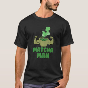 T-shirt Mens Matcha Homme Tea vert Feuilles Japon Humour