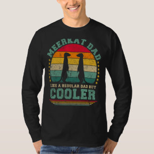T-shirt Mens Meerkat Papa Comme Un Père Régulier Mais Glac
