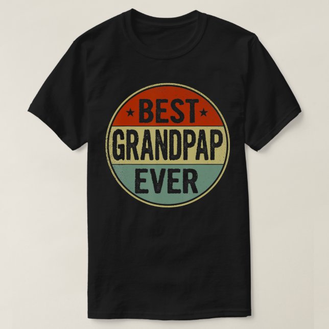 T-shirt Mens Meilleur Grandpap Jamais Retro Style Cool cad (Design devant)