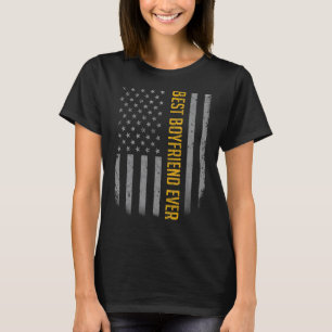 T-shirt Mens Meilleur Parrain Jamais Drapeau Américain Fat