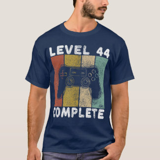 T-shirt Mens Mens 44e Anniversaire Hommes Jeux Niveau 44 C