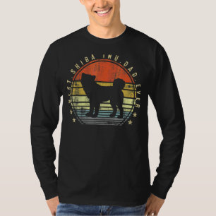 T-shirt Mens Mens Best Shiba Inu Papa Jamais Daddy Proprié