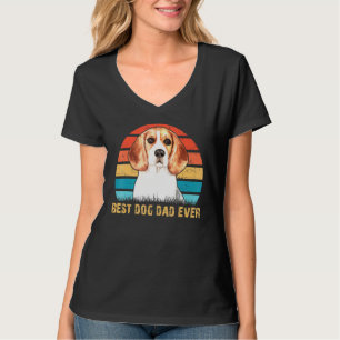 T-shirt Mens Mens Citer Meilleur Chien Papa Jamais Beagle