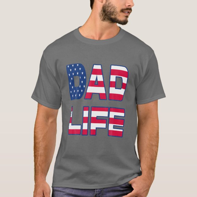 T-shirt Mens Mens Drôle Papa Vie Leopard, Garçon Fille (Devant)