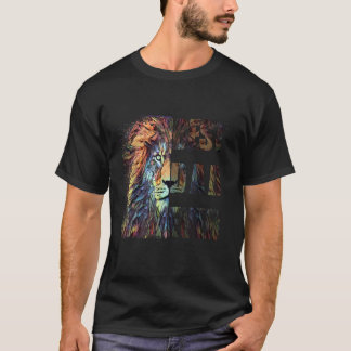 T-shirt Mens Mens Meilleur Papa Jamais Lion