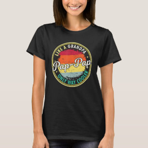 T-shirt Mens Mens Pap Pap Comme Un Grand-Père Seulement Mo