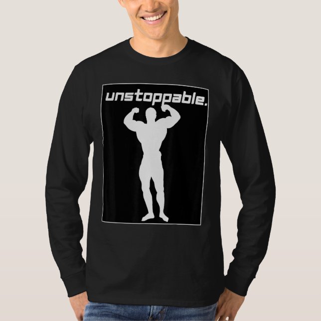 T-shirt Mens Mens Weightlifting Graphic Workout Gym Unstop (Devant)