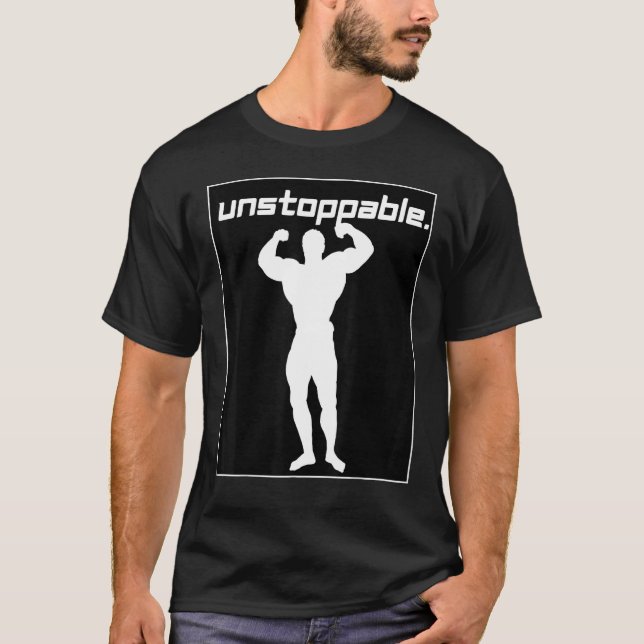T-shirt Mens Mens Weightlifting Graphic Workout Gym Unstop (Devant)