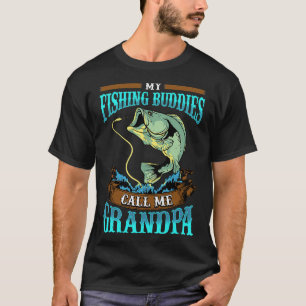 T-shirt Mens Mes Épouses De Pêche M'Appelent Grand-Père Pè