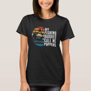 T-shirt Mens Mes Épouses De Pêcheurs Appelez-Moi Poppers P
