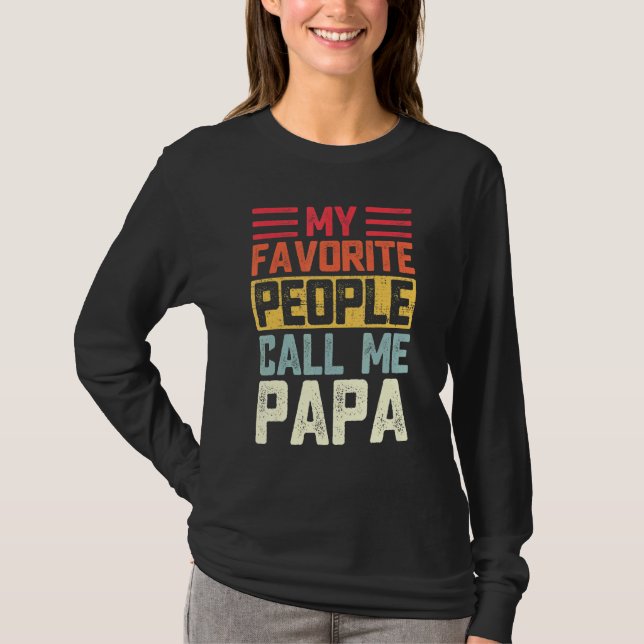 T-shirt Mens Mes Favoris Appelent Moi Papa Papa Pères (Devant)