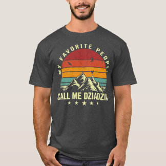 T-shirt Mens Mes Favoris M'Appelent Cool Dziadzia