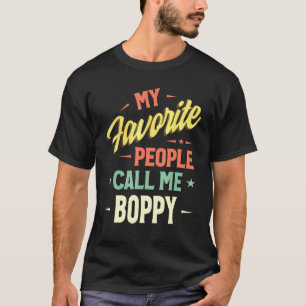 T-shirt Mens Mes Gens Favoris M'Appelent Boppy Fath Vintag