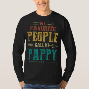 T-shirt Mens Mes Gens Favoris M'Appelent Pappy Vintage Fat