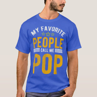 T-shirt Mens Mes Gens Favoris M'Appelent POP, Funny POP Gr
