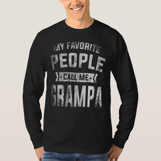 T-shirt Mens Mes Gens Préférés M'Appelent Grampa Pères Da (Devant)