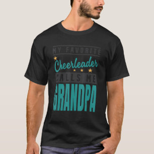 T-shirt Mens Mes Pom-pom girl Favoris M'Appelle Grand-Père