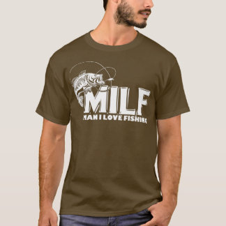 T-shirt Mens MILF Man I Love Pêche s