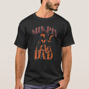 T-shirt Mens Min Pin Papa Chien Propriétaire Animaux de co