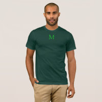 Mens Moderne Monogramme T Chemise Élégante Forêt v