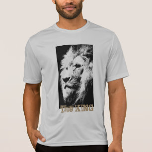 T-shirt Mens Moderne Sport-Tek T Chemises Visage Lion Mode