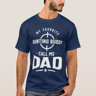 T-shirt Mens Mon Époux De Chasse Favorite M'Appelle Papa