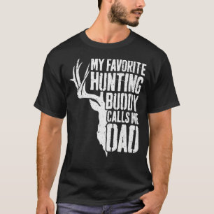 T-shirt Mens Mon Époux De Chasse Favorite M'Appelle Papa D