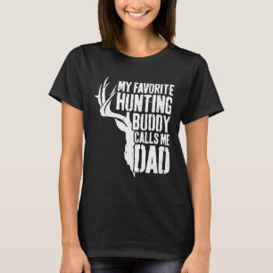 T-shirt Mens Mon Époux De Chasse Favorite M'Appelle Papa D
