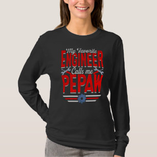 T-shirt Mens Mon ingénieur favori m'appelle Pepaw Engineer