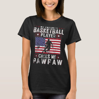 T-shirt Mens Mon Joueur De Basket Favori M'Appelle Pawpaw