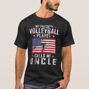 T-shirt Mens Mon Joueur De Volleyball Favori M'Appelle Onc
