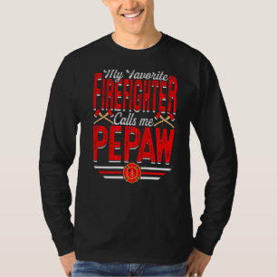 T-shirt Mens Mon Pompier Préféré M'Appelle Pepaw Firefi