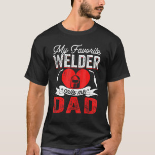 T-shirt Mens Mon Soudeur Favori M'Appelle Papa Soud Papa P