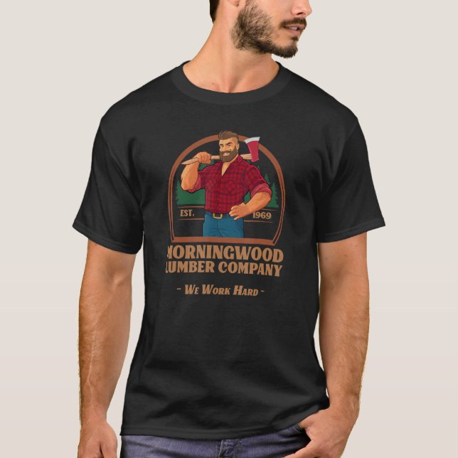 T-shirt Mens Morningwood Lumber Company (Devant)