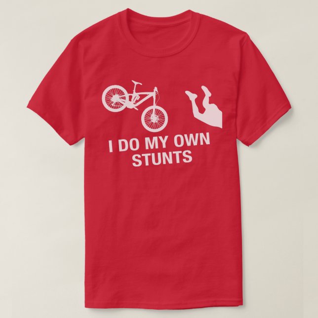 T-shirt Mens Mountain Bike Je Fais Mes Propres Étapes Drôl (Design devant)
