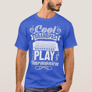 T-shirt Mens Musique Instrument Bouche Orgue Cool Grandpas